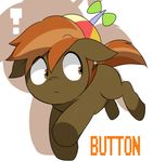  brown_eyes brown_hair button_mash_(mlp) equine friendship_is_magic hair horse male mammal my_little_pony oniku pony solo 