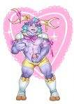  abs alistar balls biceps big_muscles blue_hair clothed clothing cum cum_on_chest cum_on_nipples cum_on_stomach drooling fabulous facial_piercing flower hair league_of_legends magical_girl male masturbation minotaur muscles nipple_pinch nipples nose_piercing nose_ring oskar pecs penis piercing ribbons saliva skimpy solo tight_clothing tongue tongue_out underwear uniform 