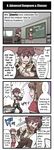  /\/\/\ 1boy 1girl 4koma ahoge anger_vein angry artist_request belt blue_eyes brown_eyes brown_hair censored_text chair chalkboard character_request choker class_of_heroes classroom clenched_hand comic desk dungeons_and_dragons emphasis_lines english glasses glint hard_translated highres human_(totomono) jewelry ken_to_mahou_to_gakuen_mono necklace official_art open_mouth parted_lips pencil_skirt pointer pun running school school_desk short_hair sitting skirt smile sparkle speech_bubble spoken_ellipsis standing sword talking thumbs_up translated weapon window 