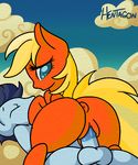 anna_winds anus balls big_butt blonde_hair blue_eyes butt duo equine erection eyes_closed female feral friendship_is_magic hair hentagon horse male mammal my_little_pony noobsan pegasus penetration penis pony pussy sex soarin_(mlp) vaginal vaginal_penetration wings wonderbolts_(mlp) 