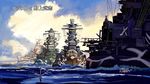  aoki_hagane_no_arpeggio artist_name battleship blonde_hair dress end_card fleet haruna_(aoki_hagane_no_arpeggio) iona kirishima_(aoki_hagane_no_arpeggio) kongou_(aoki_hagane_no_arpeggio) military military_vehicle nogami_takeshi non-web_source ocean personification photo-referenced ship submarine takao_(aoki_hagane_no_arpeggio) warship watercraft 