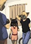  arkaid arm_behind_head blush brother_and_sister cat clothing crying cub feline female green_eyes group male mammal siamese sibling tears young 
