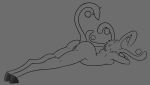  anthro female fur greyscale guardian_spirit hi_res leru monochrome ori_(series) sketch solo 