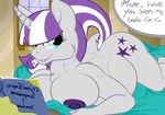  bedroom blue_eyes book breasts cutie_mark equine eyewear female fingers friendship_is_magic fur glasses grey_fur hair hands hooves horn inside looking_at_viewer m-p-l mammal my_little_pony nipples on_bed pregnant raised_tail smile solo twilight_velvet_(mlp) two_tone_hair unicorn 