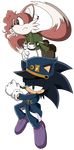  crossover derivative_work furry fusion green_eyes hat helicopter_tail highres jojo_no_kimyou_na_bouken kakyouin_noriaki kakyouin_noriaki_(cosplay) kuujou_joutarou kuujou_joutarou_(cosplay) long_coat morphin_e sonic sonic_the_hedgehog tails_(sonic) 