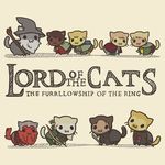  :3 aragorn boromir bow cat english_text feline frodo gandalf gimli keyyu legolas lord_of_the_rings male mammal merry pippin ranged_weapon samwise_gamgee sword text unknown_artist unknown_character weapon 