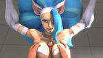  3d animal_ears animated big_breasts blue_eyes blue_hair breasts cat_ears catgirl darkstalkers duo erection faceless_male felicia_(darkstalkers) female first_person_view hair human looking_at_viewer male mammal nude penis sex smile solo_focus stallorde straight titfuck video_games 