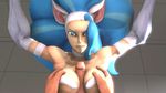  3d animal_ears animated big_breasts blue_eyes blue_hair breasts cat_ears catgirl darkstalkers duo erection faceless_male felicia_(darkstalkers) female frown hair human looking_at_viewer male mammal nude penis sex solo_focus stallorde straight titfuck video_games 