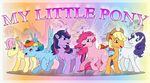  absurd_res applejack_(mlp) blonde_hair blue_eyes blue_fur bow cowboy_hat cutie_mark english_text equine female feral fluttershy_(mlp) freckles friendship_is_magic fur green_eyes group hair hair_bow hat hi_res horn horse mammal multi-colored_hair my_little_pony open_mouth orange_fur pegasus pink_fur pink_hair pinkie_pie_(mlp) pony purple_eyes purple_fur purple_hair rainbow_dash_(mlp) rainbow_hair rarity_(mlp) smile text theshadowstone twilight_sparkle_(mlp) unicorn white_fur winged_unicorn wings yellow_fur 