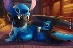  alien costume dragon fish how_to_train_your_dragon lilo_and_stitch marine scarf stitch toothless tsaoshin 