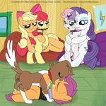  animal_genitalia apple_bloom_(mlp) applejack_(mlp) ball_gag bdsm bestiality bondage bound canine canine_pussy collar cub dog equine female feral friendship_is_magic gag group horn horse incest interspecies kissing mammal my_little_pony pony pussy rarity_(mlp) saliva scootaloo_(mlp) smudge_proof sweetie_belle_(mlp) teats unicorn winona_(mlp) young 