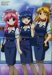  3girls flight_attendant galaxy_angel highres karasuma_chitose milfeulle_sakuraba multiple_girls ranpha_franboise 