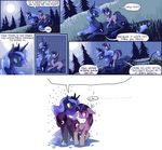  blue_fur blue_hair comic cutie_mark dialog duo english_text equine eye_contact eyes_closed female feral fetlocks friendship_is_magic fur hair horn horse kolshica long_hair mammal moon my_little_pony nervous night on_top open_mouth outside parody pony princess_luna_(mlp) purple_eyes purple_fur purple_hair riding smile sweat text twilight_sparkle_(mlp) unicorn winged_unicorn wings 