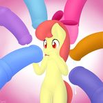  animal_genitalia anthro anthrofied apple_bloom_(mlp) blush cub cum disembodied_penis equine female friendship_is_magic fur group hair horse horsecock lamiaaaa male mammal my_little_pony orange_eyes penis penis_everywhere pony red_hair yellow_fur young 