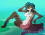  anthro breasts female fins nude patto pussy sea_dragon solo spread_legs spreading water 