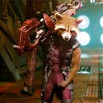  animated bulge crotch_grab guardians_of_the_galaxy gun male mammal marvel raccoon ranged_weapon rocket_raccoon short solo walking weapon 