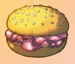  bread burger demien food hair_bun ham inanimate lol_comments meat sesame_seeds solo 