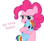  alpha_channel blue_eyes equine female feral friendship_is_magic hair horse mammal my_little_pony pegasus pink_hair pinkie_pie_(mlp) pony rainbow_dash_(mlp) wings zacatron94 