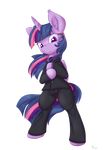  alasou alpha_channel bipedal clothing equine female friendship_is_magic fur hair horn looking_at_viewer mammal my_little_pony plain_background purple_eyes purple_fur purple_hair solo suit transparent_background twilight_sparkle_(mlp) winged_unicorn wings 