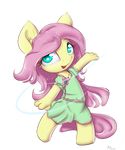  alasou alpha_channel anthro anthrofied blue_eyes chibi dancing dress equine female fluttershy_(mlp) friendship_is_magic fur hair horse looking_at_viewer mammal my_little_pony open_mouth pink_hair plain_background pony solo transparent_background yellow_fur 