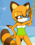  2014 anal anthro blue_eyes butt chest_tuft clothed clothing domination duo female female_domination fur hair hedgehog invalid_tag long_hair macro macro_unbirthing male mammal marine_the_raccoon micro nude pussy raccoon sega sex silver_the_hedgehog size_difference smile sonic_(series) tuft 