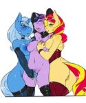  anthrofied avante92 blush breasts collar corset dripping equestria_girls equine eyes_closed female fingering friendship_is_magic grope group group_sex horn horn_ring horse leather legwear lesbian mammal my_little_pony nipples plain_background pony pussy pussy_juice sex stockings sunset_shimmer_(eg) threesome trixie_(mlp) twilight_sparkle_(mlp) unicorn white_background 