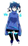  akinai_ari bad_id bad_pixiv_id blue_eyes blue_hair ene_(kagerou_project) headphones jacket kagerou_project long_hair sleeves_past_fingers sleeves_past_wrists solo track_jacket twintails 