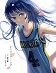  absurdres basketball basketball_uniform highres long_hair monogatari_(series) senjougahara_hitagi solo sportswear vofan 