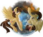  alpha_channel angry brown_eyes brown_hair clenched_teeth cloud cutie_mark equine falleninthedark female fire flying friendship_is_magic hair looking_at_viewer mammal my_little_pony original_character outside pegasus pencil plain_background sky smile solo teeth transparent_background wild_fire_(mlp) wings yin_yang 