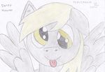  blonde_hair coltpeacemak3r derp_eyes derpy_hooves_(mlp) equine female friendship_is_magic fur grey_fur hair horse looking_at_viewer mammal my_little_pony pegasus plain_background pony smile solo tongue tongue_out wings yellow_eyes 