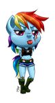  anthro anthrofied arms_behind_head band-aid big_head boots clothing equine eyelashes female friendship_is_magic hair half-closed_eyes mammal multi-colored_hair my_little_pony navel pegasus pia-sama plain_background purple_eyes rainbow_dash_(mlp) rainbow_hair solo standing tongue tongue_out transparent_background wings 