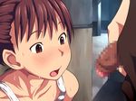  1boy 1girl blush brother_and_sister brown_eyes brown_hair censored incest maku_(l-u) penis siblings sweat 