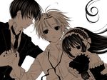  bad_id bad_pixiv_id crossdressing dress dual_persona frills gothic gothic_lolita hairband hug lolita_fashion long_hair mirro moyashimon multiple_boys otoko_no_ko sawaki_souemon_tadayasu short_hair yuuki_kei 