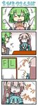  &gt;_&lt; 0_0 3girls 4koma :3 :d apron chibi chibi_miku closed_eyes comic d: dojikko fingerless_gloves fl-chan fl_studio gloves hand_up hatsune_miku knife ladle megurine_luka minami_(colorful_palette) multiple_girls no_eyes open_mouth scared silent_comic smile surprised trembling turn_pale v-shaped_eyebrows vocaloid xd |_| 