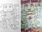  barely_legal censored coloring_book_corruption female frog furries_ruin_everything makeup tadpole 