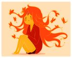  adventure_time bad_deviantart_id bad_id blush_stickers bug butterfly fire flame_princess forehead_jewel insect long_hair long_sleeves red_eyes solo sweater 
