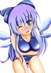  bad_id bad_pixiv_id breasts cirno highres huge_breasts older school_swimsuit solo swimsuit tera_hiroshi touhou 