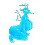  blue_skin breasts dragon dragon_type kingdra large_breasts pokemon shiny shiny_skin water_type 