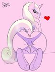  anus backless_panties butt ensayne equine female friendship_is_magic horn horse kneeling looking_back mammal my_little_pony pony presenting presenting_hindquarters princess_cadance_(mlp) princess_cadence raised_tail solo winged_unicorn wings 