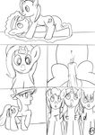  big_macintosh_(mlp) black_and_white comic cuntboy cutie_mark dickgirl earth_pony english_text equine friendship_is_magic group herm horn horse intersex jbond mammal monochrome my_little_pony open_mouth penis pony smile text trixie trixie_(mlp) unicorn 