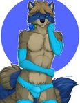  anthro blue_eyes bulge clothed clothing crossdressing flower girly looking_at_viewer male mammal natavisch panties pinup plain_background pose raccoon rose skimpy solo truegrave9 underwear 