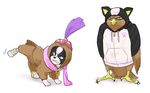  aoi_(dizzy) bird bird_costume cosplay costume_switch dog dog_costume falcon iggy_(jojo) jojo_no_kimyou_na_bouken no_humans pet_shop 