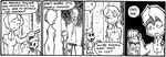  4koma beret closed_eyes comic dark_souls dark_souls_ii dress english gameplay_mechanics greyscale hat monochrome nashandra paint paint_can painting_(object) patting setz short_hair smile souls_(from_software) 