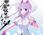  animal_ears bad_id bad_pixiv_id bunny_ears purple_eyes purple_hair reisen_udongein_inaba solo touhou tsuga_kyousuke 