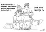  anthro balls butt canine dog double_butts english_text fursuit male mammal nisharu nude penis raccoon sheath text transformation what_has_science_done 
