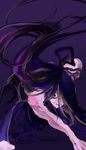  black_hair hair_over_one_eye hatoba-kun highres inaba_ryou kengan_ashura long_hair male_focus purple_eyes solo very_long_hair 