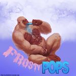  ape balls biceps big_muscles cum cum_on_chest cum_on_stomach cureboltium fur long_foreskin male mammal masturbation messy muscles pecs penis popsicle primate sitting solo text uncut white_fur 