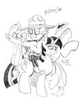  applejack_(mlp) black_and_white blush bylisboa cutie_mark earth_pony english_text equine fangs female feral friendship_is_magic group hair hat horn horse male mammal monochrome my_little_pony pony spike_(mlp) sweat text twilight_sparkle_(mlp) unicorn 