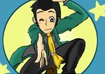  arsene_lupin_iii black_hair castle_of_cagliostro formal lupin_iii star stars suit 