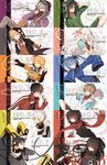  6+girls amamiya_hibiya asahina_hiyori azami_(kagerou_project) bad_id bad_pixiv_id black_hair blonde_hair blue_eyes blue_hair brown_hair dark_konoha dress ene_(kagerou_project) green_hair hair_ornament hair_ribbon hairclip headphones highres hood hoodie kagerou_project kano_shuuya kido_tsubomi kisaragi_momo kisaragi_shintarou konoha_(kagerou_project) kozakura_marry long_hair multiple_boys multiple_girls red_eyes red_scarf ribbon scarf school_uniform serafuku seto_kousuke short_hair short_ponytail side_ponytail tateyama_ayano transparent twintails very_long_hair vkekrdhs yellow_eyes 